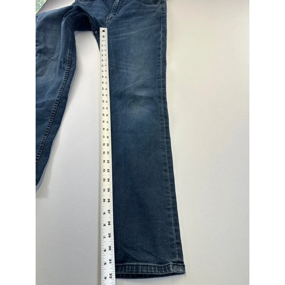 Levi's 511 Slim Fit Stretch Jeans Mens W32 L32 Blue‎ Denim Five Pocket Whiskers